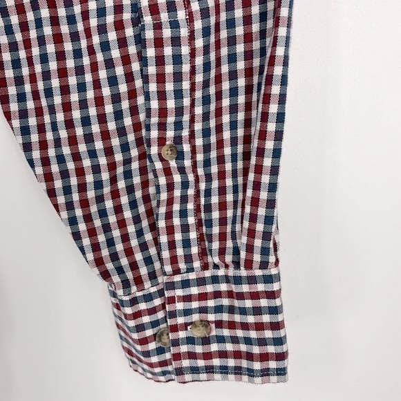 Pendleton Varsity Shirt Long Sleeve Button-Up Gingham Plaid in Men’s Size XL - Picture 5 of 7
